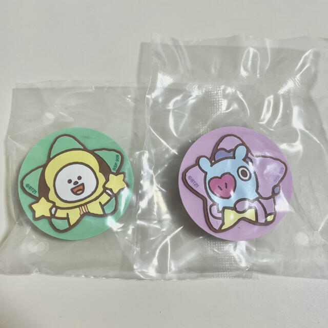 防弾少年団(BTS)(ボウダンショウネンダン)のBT21 MOON 一番くじ スマホグリップ　チミマン エンタメ/ホビーのおもちゃ/ぬいぐるみ(キャラクターグッズ)の商品写真