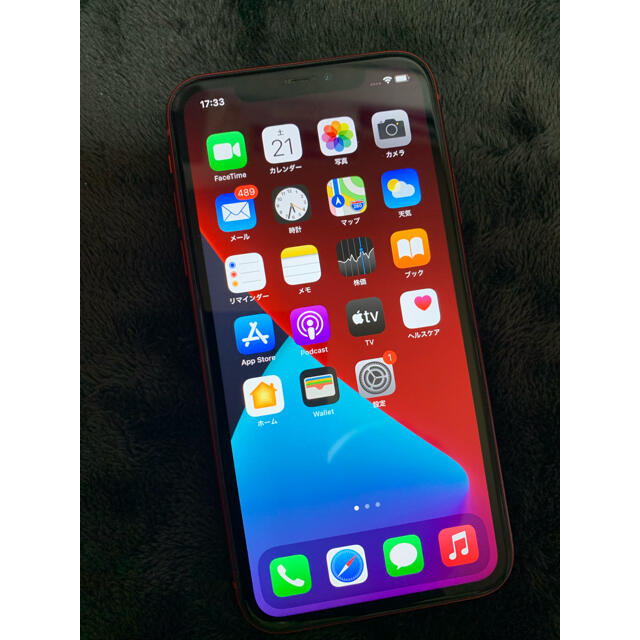 iPhone xr 64GB SIMフリー RED 美品-