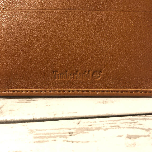 Timberland(ティンバーランド)の新品 ティンバーランド Timberland 二つ折り財布 レザー 茶 ブラウン メンズのファッション小物(折り財布)の商品写真