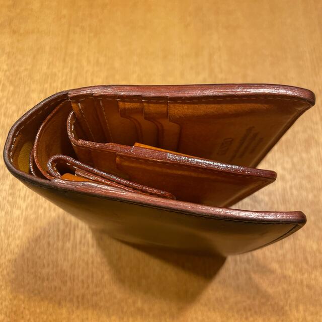 GANZO ガンゾ シンブライドル 大型二つ折り財布 ネイビー 6