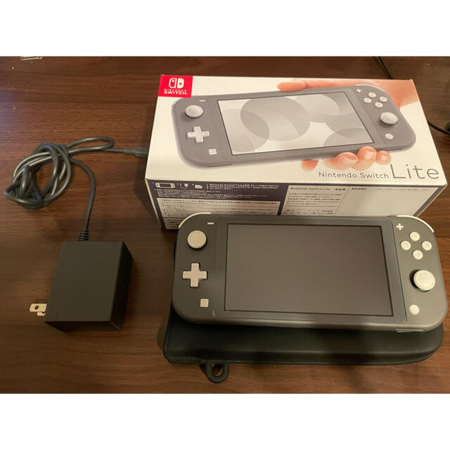 Nintendo Switch Liteグレー　ケース付