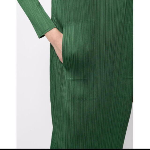 PLEATS PLEASE ISSEY MIYAKE(プリーツプリーズイッセイミヤケ)のpleats please isseymiyake ワンピース グリーン レディースのワンピース(ロングワンピース/マキシワンピース)の商品写真