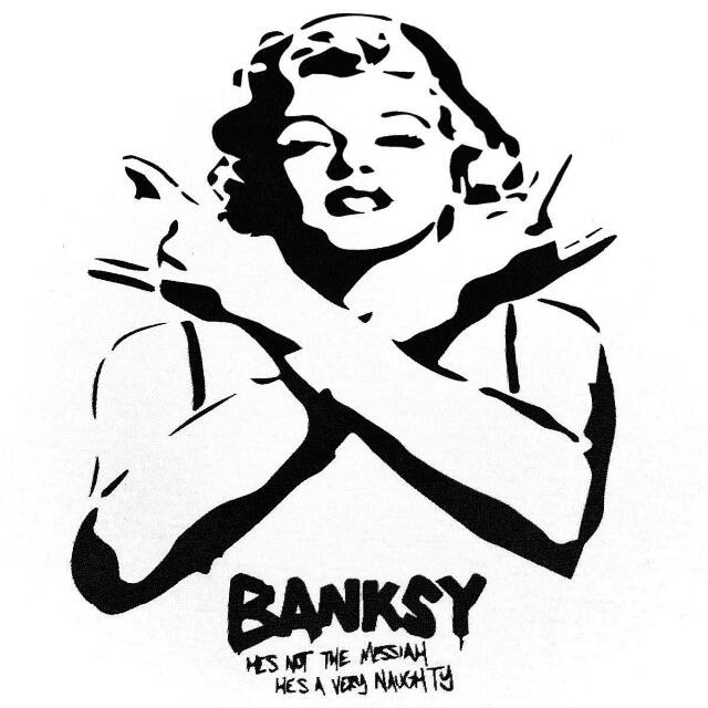 【BANKSY】新品 バンクシー マリリンモンロー グラフィティ Tシャツ 6