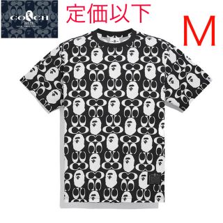 アベイシングエイプ(A BATHING APE)のBAPE X COACH TEE  Tシャツ Mサイズ エイプ ベイプ コーチ(Tシャツ/カットソー(半袖/袖なし))