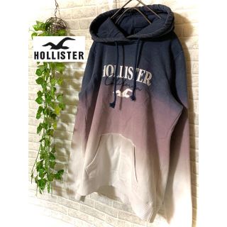 ホリスター(Hollister)のホリスター　刺繍　グラデーション　フーディー　パーカー　トレーナー　S(パーカー)