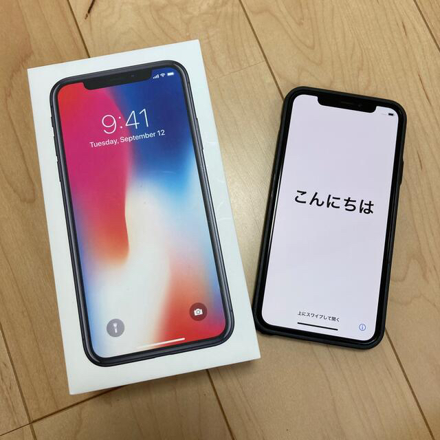 iPhone X Space Gray 64GB SIMロック解除済み