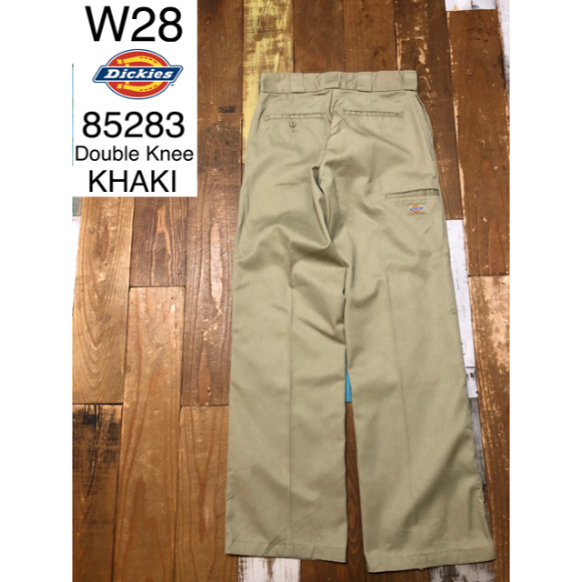 Dickies(ディッキーズ)の３１１２５　アメリカ輸入　ディッキーズ　USED ダブルニー　カーキ　W２８ メンズのパンツ(ワークパンツ/カーゴパンツ)の商品写真