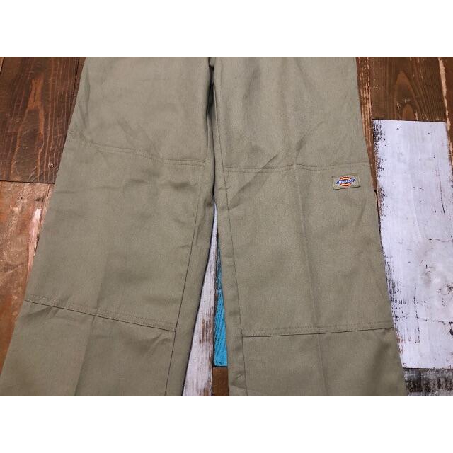 Dickies(ディッキーズ)の３１１２５　アメリカ輸入　ディッキーズ　USED ダブルニー　カーキ　W２８ メンズのパンツ(ワークパンツ/カーゴパンツ)の商品写真