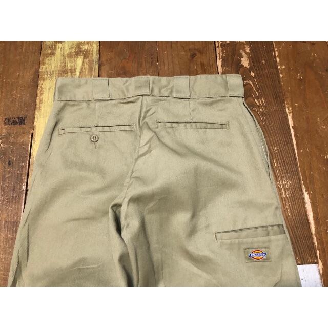 Dickies(ディッキーズ)の３１１２５　アメリカ輸入　ディッキーズ　USED ダブルニー　カーキ　W２８ メンズのパンツ(ワークパンツ/カーゴパンツ)の商品写真