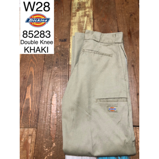 ディッキーズ(Dickies)の３１１２５　アメリカ輸入　ディッキーズ　USED ダブルニー　カーキ　W２８(ワークパンツ/カーゴパンツ)