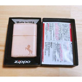 ジッポー(ZIPPO)の【新品未使用】馬 ベビーピンク zippo(タバコグッズ)