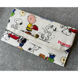 スヌーピー(SNOOPY)のハンドメイド　マスクケース　スヌーピー　x(ポーチ)