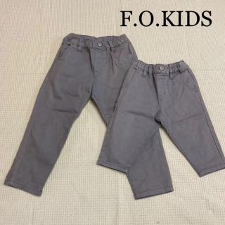 エフオーキッズ(F.O.KIDS)の80&110⚘⚘⚘F.O.KIDS エフオーキッズ●グレー　ボトムス　ペア(パンツ)