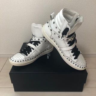 サンローラン(Saint Laurent)のサンローラン　スタッズ  ハイカット  スニーカー　レア　美品(スニーカー)