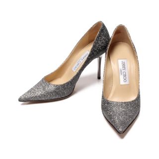 ジミーチュウ(JIMMY CHOO)のジミーチュウ ポインテッドトゥ グリッター パンプス レディース 34 1/2(ハイヒール/パンプス)