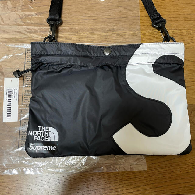 supreme s logo shoulder bag black