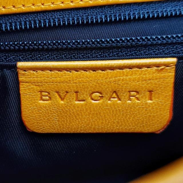 BVLGARI(ブルガリ)のブルガリ ハンドバッグ - 黒×オレンジ×白 レディースのバッグ(ハンドバッグ)の商品写真