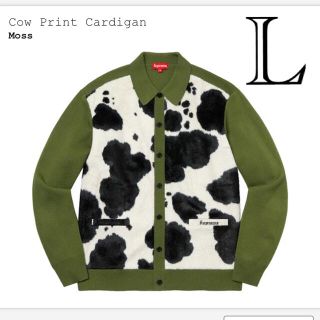 シュプリーム(Supreme)のsupreme Cow Print Cardigan L(カーディガン)