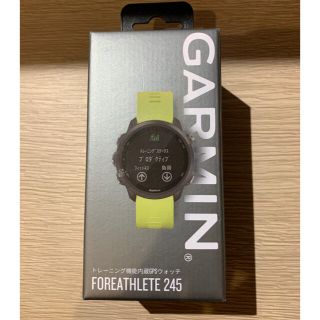 ガーミン(GARMIN)の新品未使用ガーミンGARMINフォーアスリート FA245 Amp Yello(腕時計(デジタル))