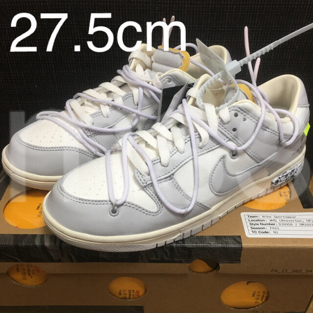 OFF-WHITE×NIKE DUNK LOW 1 OF 50 “49”