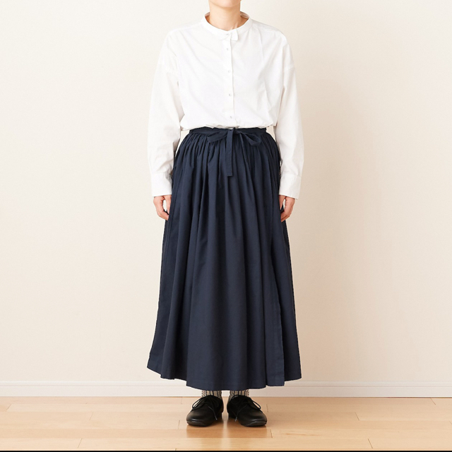 IDEE(イデー)のＰＯＯＬ　いろいろの服　ギャザーエプロン　巻きスカート レディースのスカート(ロングスカート)の商品写真