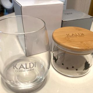 カルディ(KALDI)の値下げ❗️KALDI  カルディ　グラス　キャニスター　セット(タンブラー)