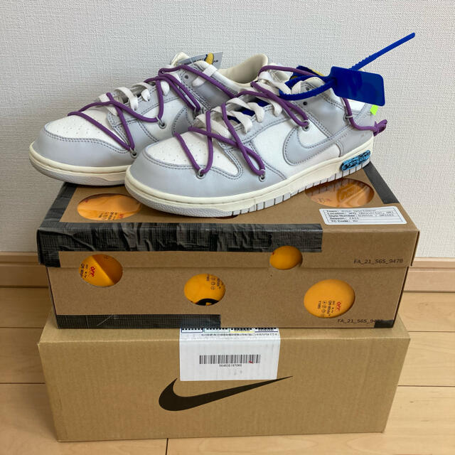 NIKE × off-white DUNK LOW THE50