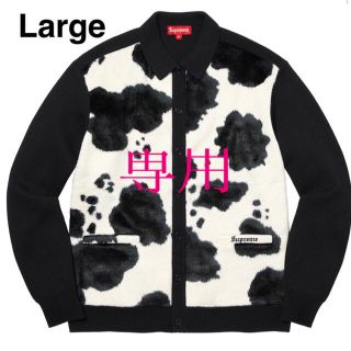 シュプリーム(Supreme)の【Large】Supreme®/Cow Print Cardigan Black(カーディガン)