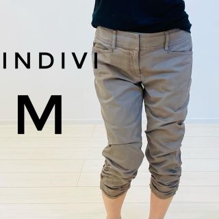 インディヴィ(INDIVI)の【INDIVI】ワークパンツ、カーゴパンツ、ダークブラウン(ワークパンツ/カーゴパンツ)