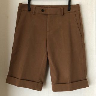 ユニクロ(UNIQLO)の【中古】UNIQLO　ハーフパンツ　春夏秋　Sサイズ　ブラウン　茶色(ハーフパンツ)