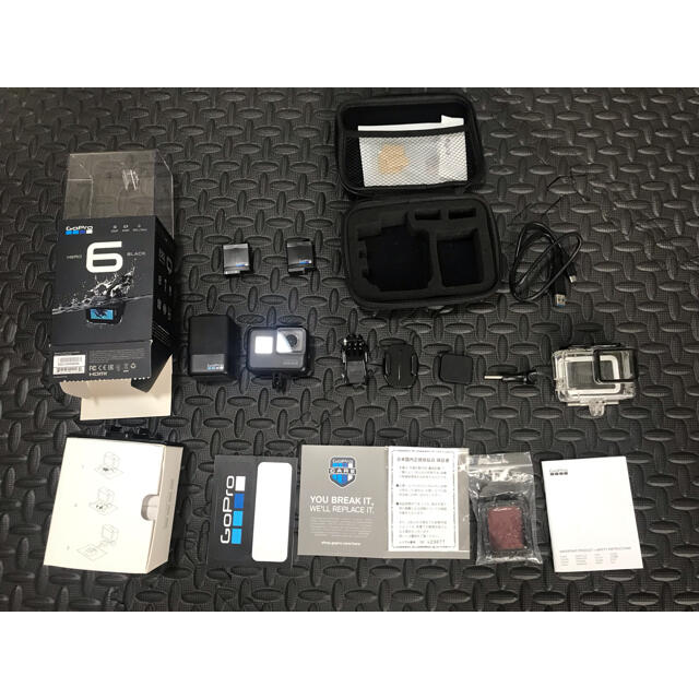 【値下げ】GoPro HERO6  BLACK 純正バッテリーチャージャー付きスマホ/家電/カメラ