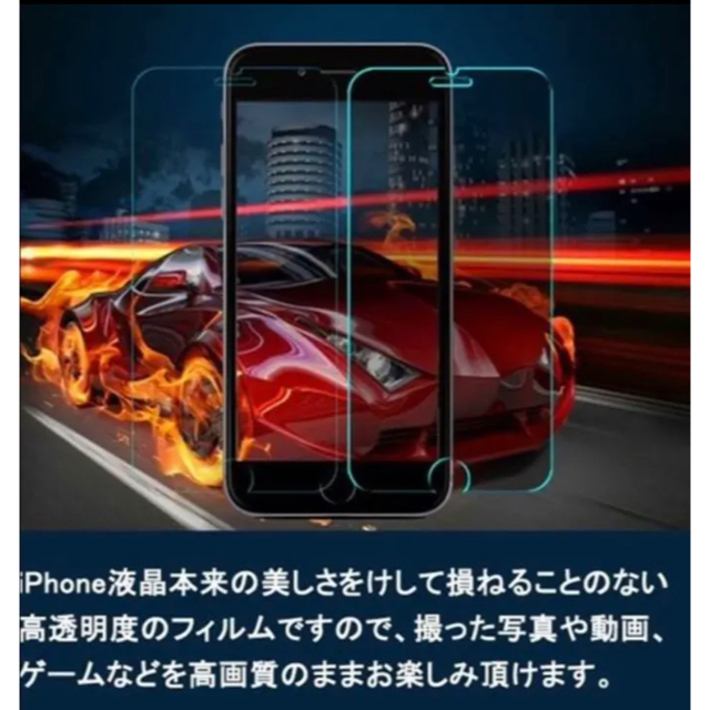 【送料無料】★高品質★iPhone SE２用　１枚　強化ガラスフィルム スマホ/家電/カメラのスマホアクセサリー(保護フィルム)の商品写真