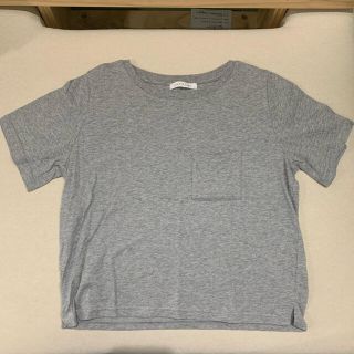 ローリーズファーム(LOWRYS FARM)のコットンTシャツ　ローリズファーム　Mサイズ　グレー(Tシャツ(半袖/袖なし))