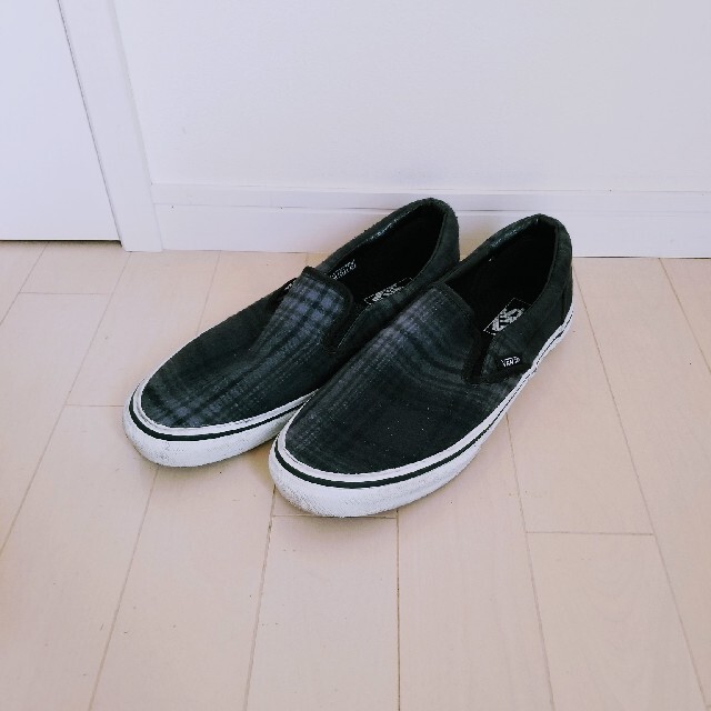 VANS(ヴァンズ)のushibravo様専用◆VANS◆チェック柄スリッポン 26.5㎝ メンズの靴/シューズ(スリッポン/モカシン)の商品写真