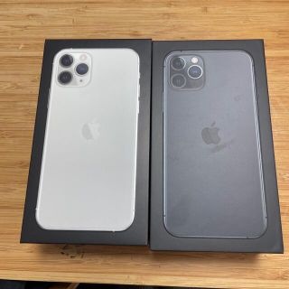 アイフォーン(iPhone)のiPhone11pro 64GB シルバー 、グレーの空箱(その他)