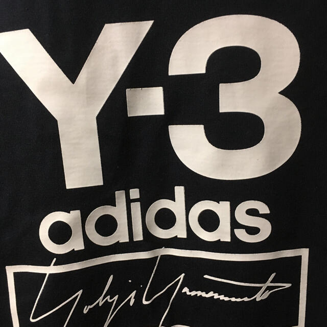 Y-3(ワイスリー)のY-3(Y3)ロンt ロゴ　ブラック　美品 メンズのトップス(Tシャツ/カットソー(七分/長袖))の商品写真