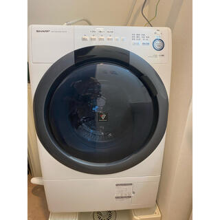 シャープ(SHARP)の【hana様専用】シャープ ドラム式 洗濯 乾燥機 ES-S7D-WL(左開き)(洗濯機)