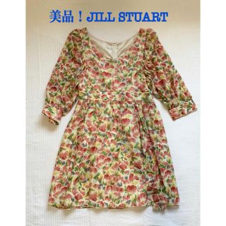 ジルバイジルスチュアート(JILL by JILLSTUART)の《美品！》JILL by JILL STUART フラワープリントワンピース(ひざ丈ワンピース)