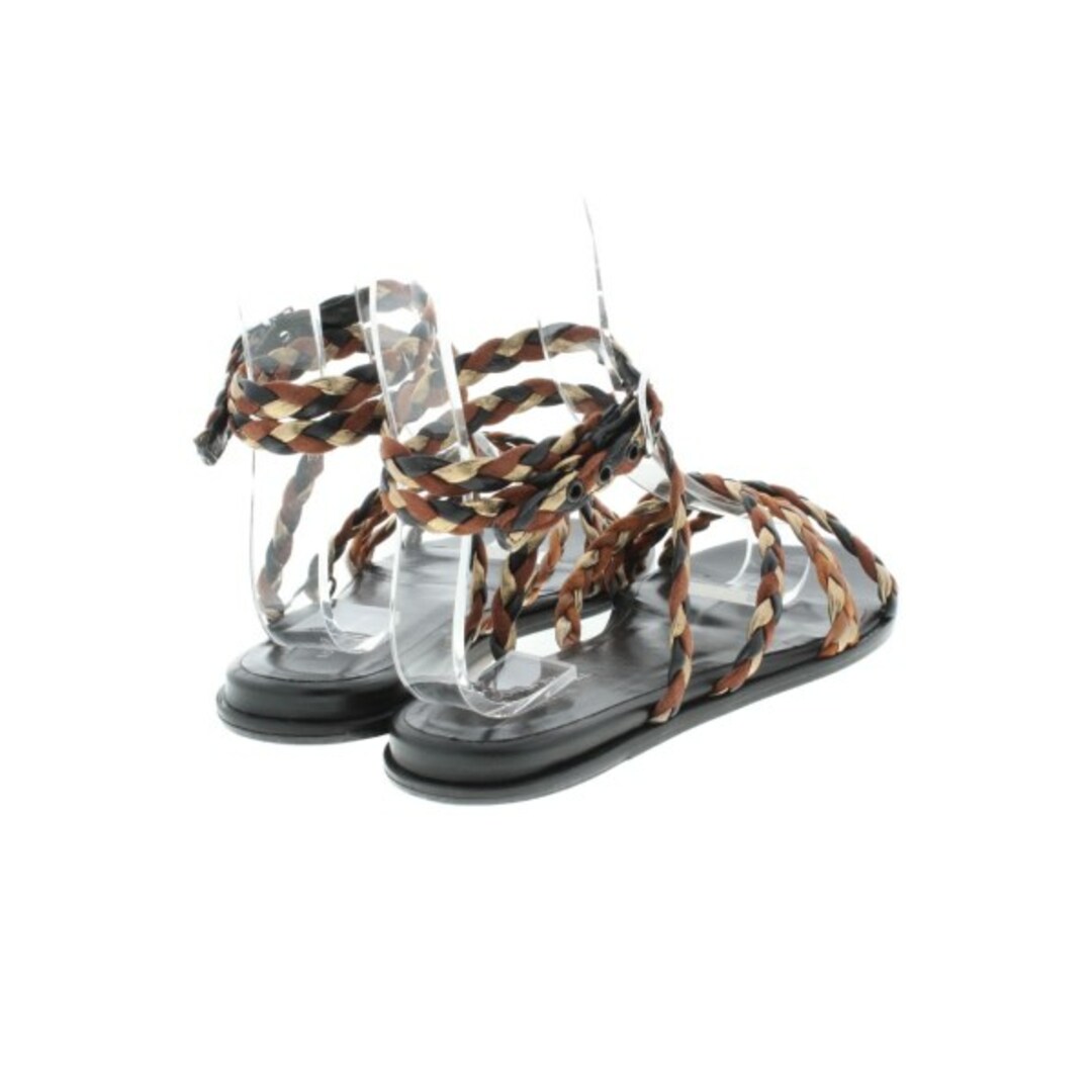 SONIA RYKIEL(ソニアリキエル)のSONIA RYKIEL サンダル 37(23.5cm位) 茶x黒 【古着】【中古】 レディースの靴/シューズ(サンダル)の商品写真