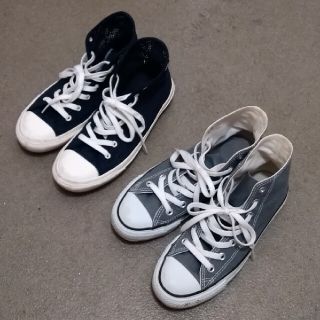 ヴァンズ(VANS)のVANS＆CONVERSE♡ハイカットスニーカー♡２足セット(スニーカー)