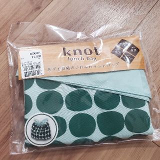 knot　あずま袋風のふわふわランチバッグ　保冷保温(弁当用品)