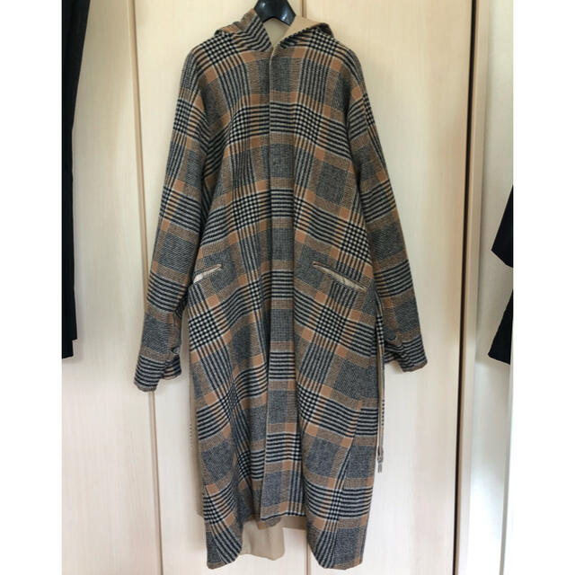 SUNSEA(サンシー)のSUNSEA 17aw Reversible Check JEDI Coat  メンズのジャケット/アウター(ダッフルコート)の商品写真