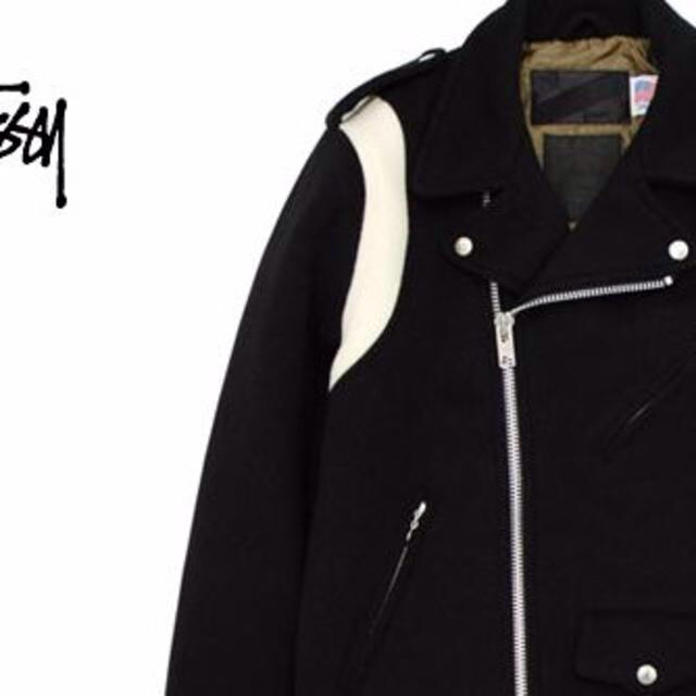 STUSSY(ステューシー)のSTÜSSY x SCHOTT NYC　別注　ワンスターライダースジャケット メンズのジャケット/アウター(ライダースジャケット)の商品写真