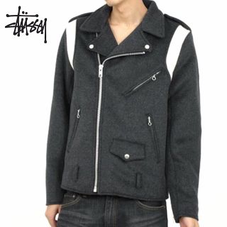 ステューシー(STUSSY)のSTÜSSY x SCHOTT NYC　別注　ワンスターライダースジャケット(ライダースジャケット)