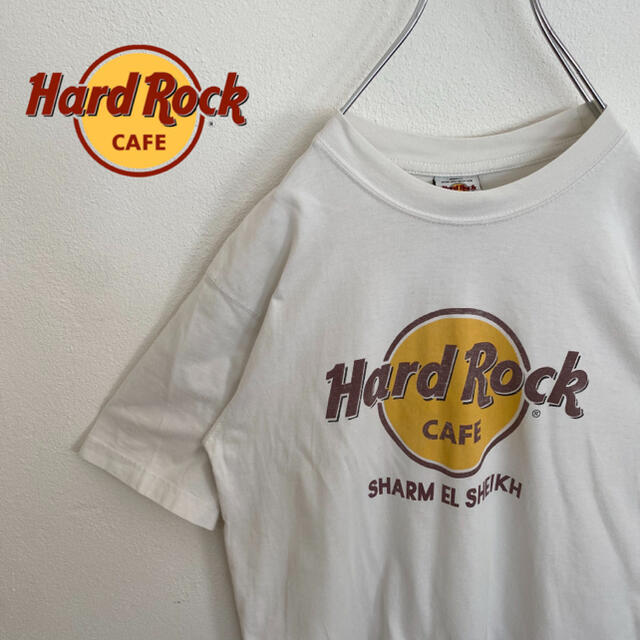 ROCK HARD(ロックハード)の【HardRockCafe】ハードロックカフェ ロゴ入りTシャツ 定番デカロゴ メンズのトップス(Tシャツ/カットソー(半袖/袖なし))の商品写真