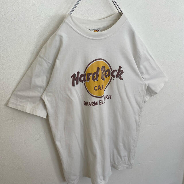 ROCK HARD(ロックハード)の【HardRockCafe】ハードロックカフェ ロゴ入りTシャツ 定番デカロゴ メンズのトップス(Tシャツ/カットソー(半袖/袖なし))の商品写真