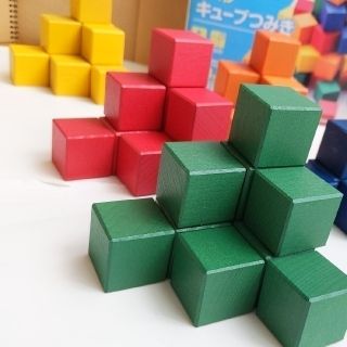 図形キューブつみき　KUMON 小学校受験(知育玩具)