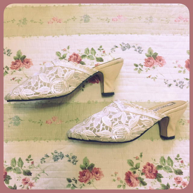 vintage lace mule  レディースの靴/シューズ(ミュール)の商品写真