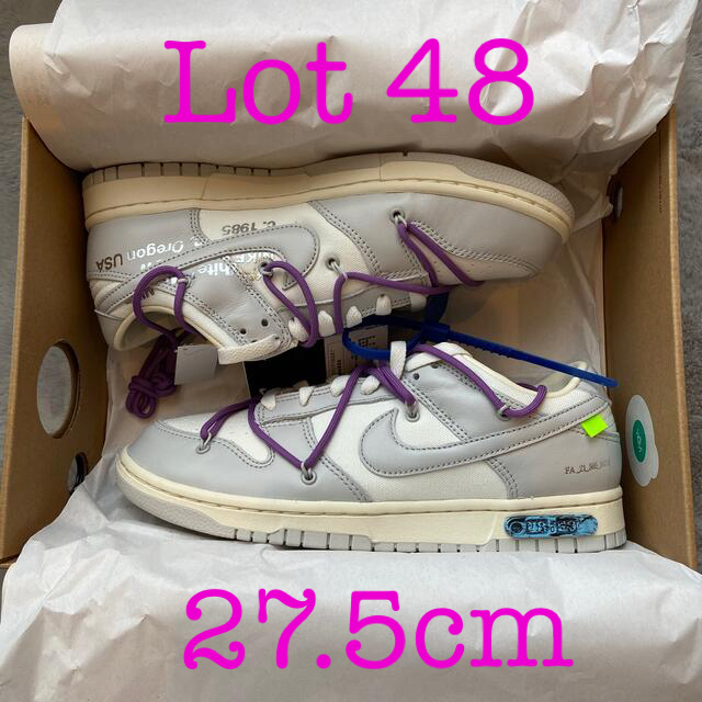 Nike off-white dunk 48/50 27.5cm