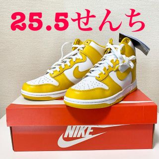 ナイキ(NIKE)のNIKE WMNS DUNK HIGH "DARK SULFUR 25.5(スニーカー)